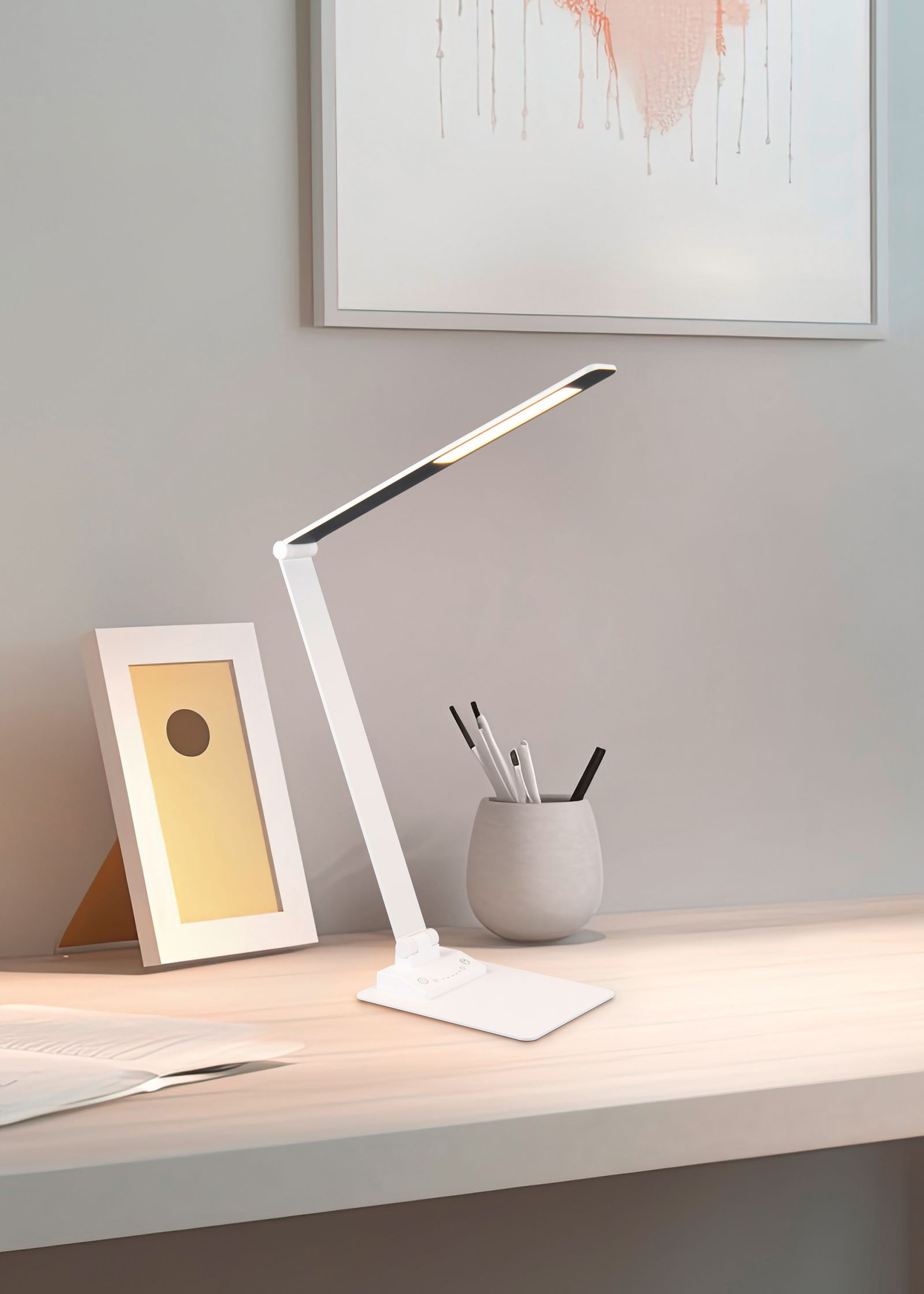 LED-USB-Leuchte 6,5W TRAVIS 3000-6500K 650lm 1LED elektr.Trafo ws m.Schalter 5V