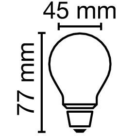 LED-Lampe FM E27 3,4W 4000K 470lm D dim Filamentlampe ws mattiert dimmbar 300°