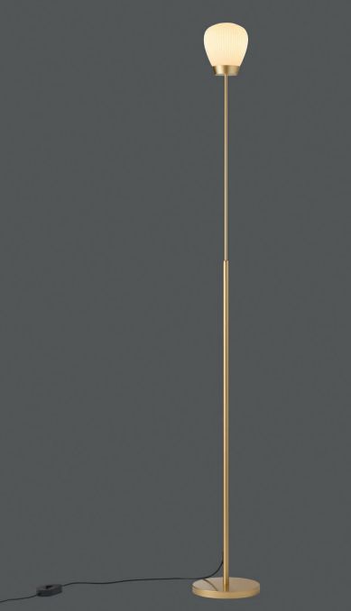 LED-Stehleuchte 11W PLISSEE direkt 1LED m.Schalt E27 platin