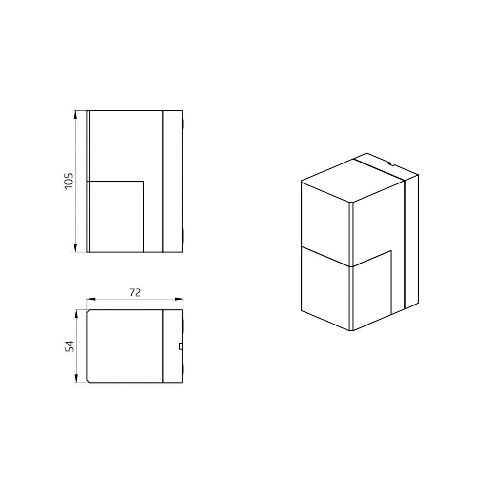 Bewegungsmelder AP 0-180° 230V ws mt IP54 fernb 2300W