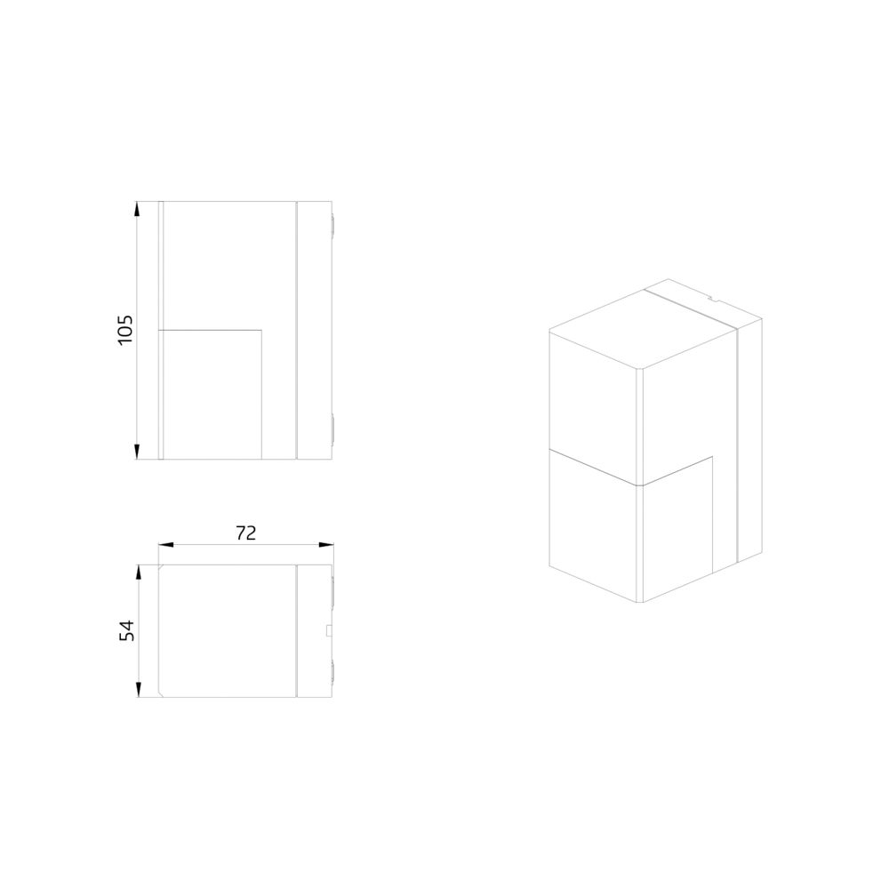 Bewegungsmelder AP 0-180° 230V anth mt IP54 fernb 2300W