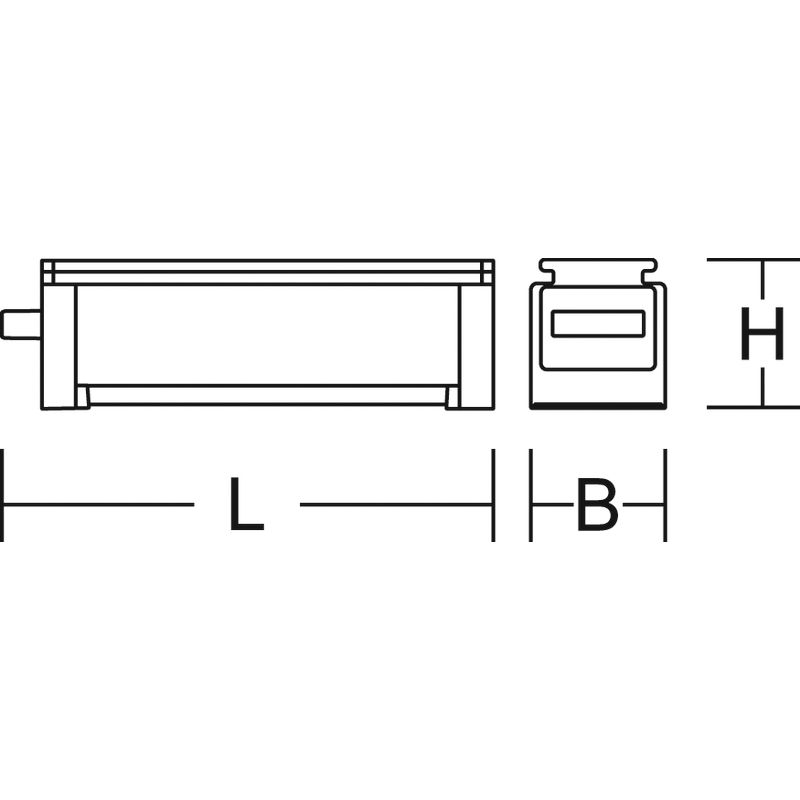 End-Einspeisung LINEDO 50 ws 7p 166mm