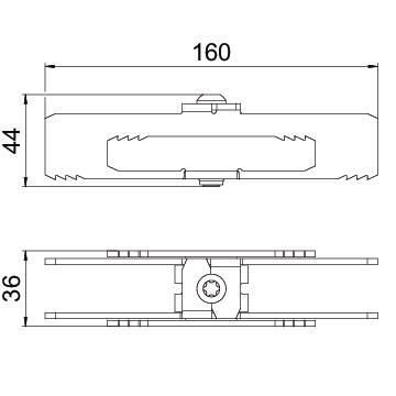 PV-Verbinder ST 44,4x36,4x160mm