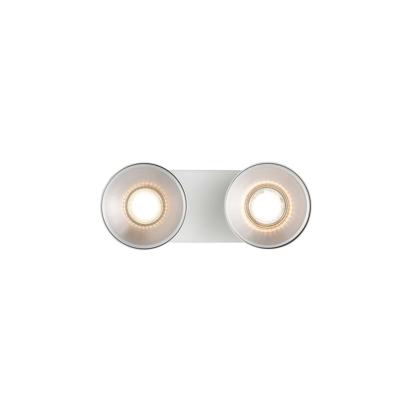 LED-Anbaustrahler 2x10W Pitcher ws mt IP20 2LEDs Alu GU10 240x116x100mm