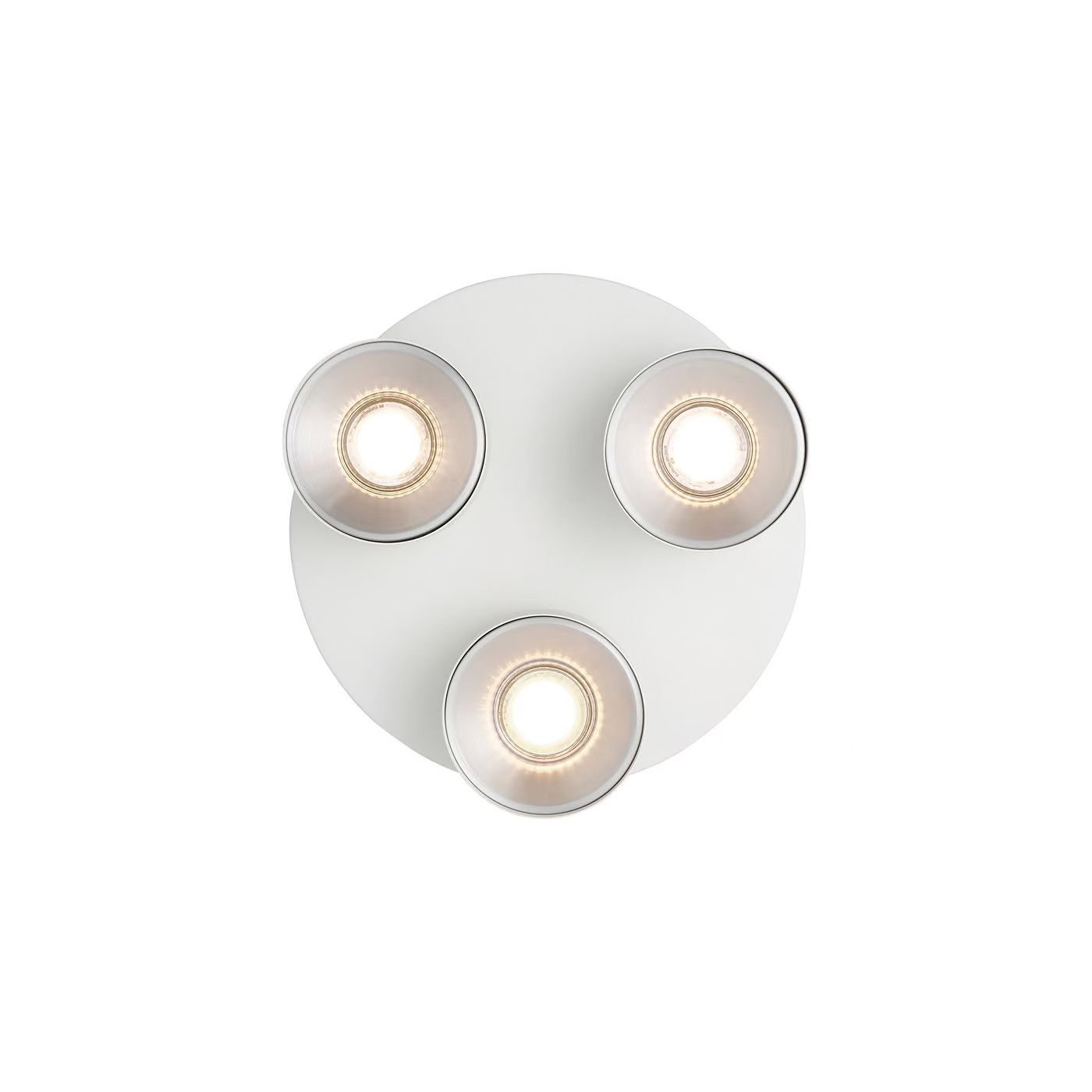 LED-Anbaustrahler 3x10W Pitcher ws mt IP20 3LEDs Alu GU10