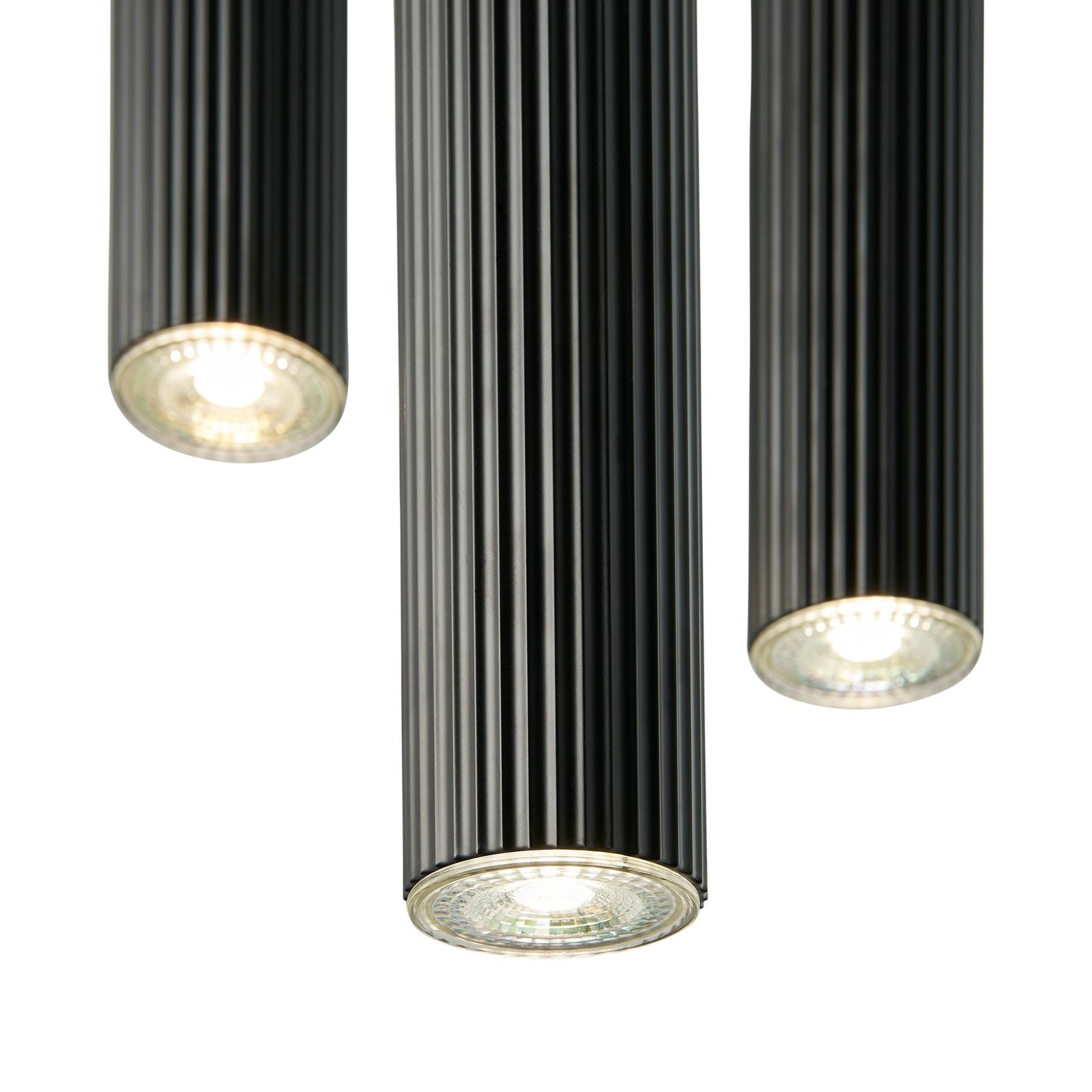 LED-Pendelleuchte 3x5W Vico sw GU10 sym IP20 3LEDs LED austauschbar Ø220mm