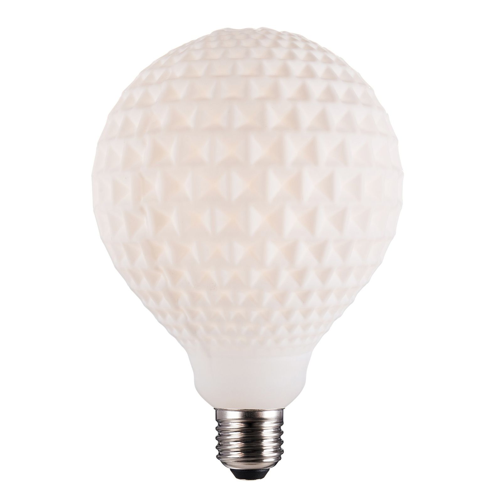 LED-Kugellampe FM E27 G12 3,9W 3000K ws 500lm E Filamentlampe G125 mattiert 360°
