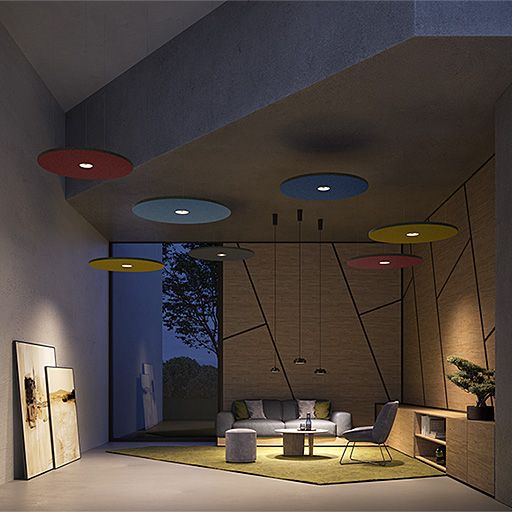 Akustikelement anth Kst Ø1000mm H25mm