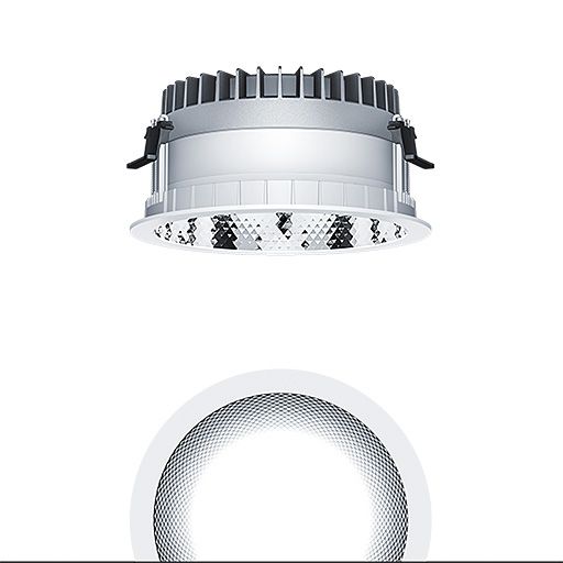 LED-Einbaustrahler 17,7W 4000K 2690lm Konv ws mt 1LED Alu IP20 breitstrahlend