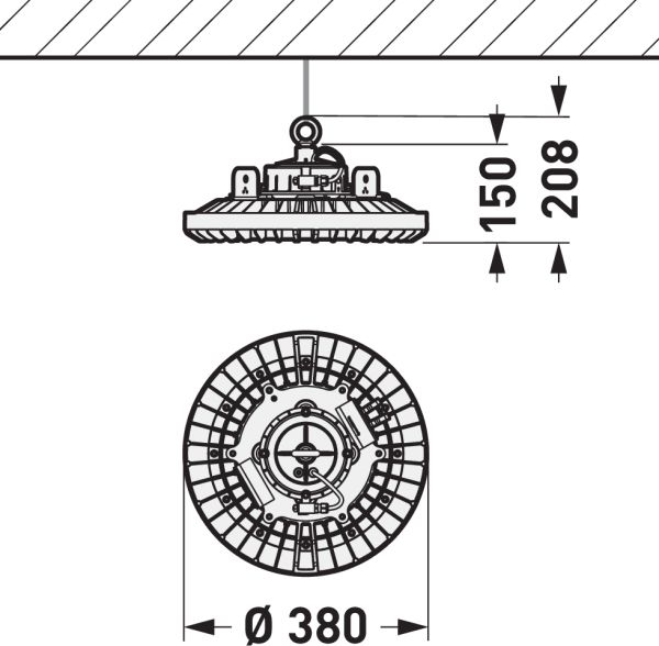 Ex-Anbauleuchte 60W Alu LED 2 22 IP67 9300lm LED nicht austauschbar