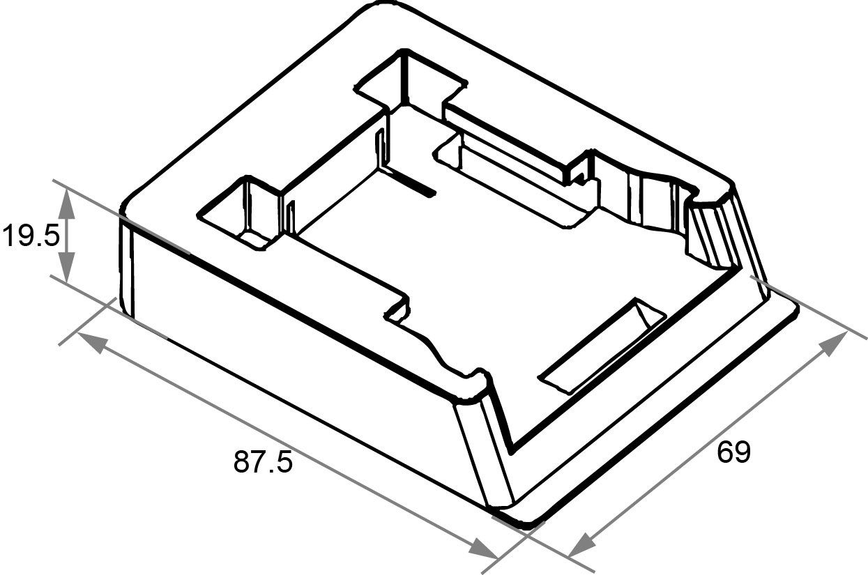 Adapterplatte sw 2p 87,5mm