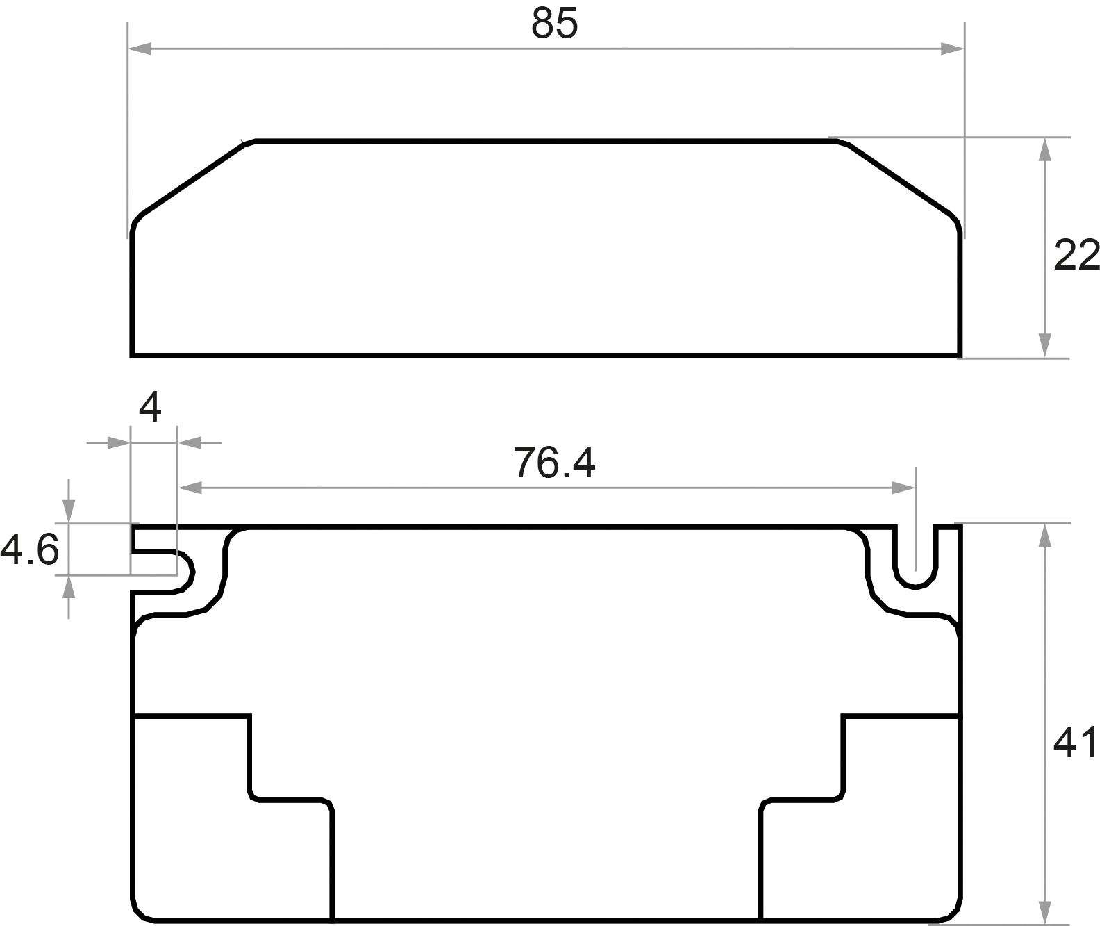 LED-Steuerung 6-8,4W 200mA 30-42V IP20 dim Dimmung Phasenabschnitt Kstgeh dyn