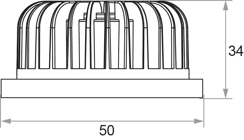 LED-Modul 7W 1LED 35V 2700K 940lm 36° DC LEDmodul