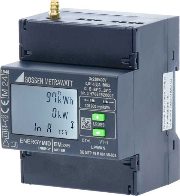 Messwandlerzähler Vierlei elektr digi 6A geeicht B 5A 230V/N-L 400V/L-L 50-60Hz