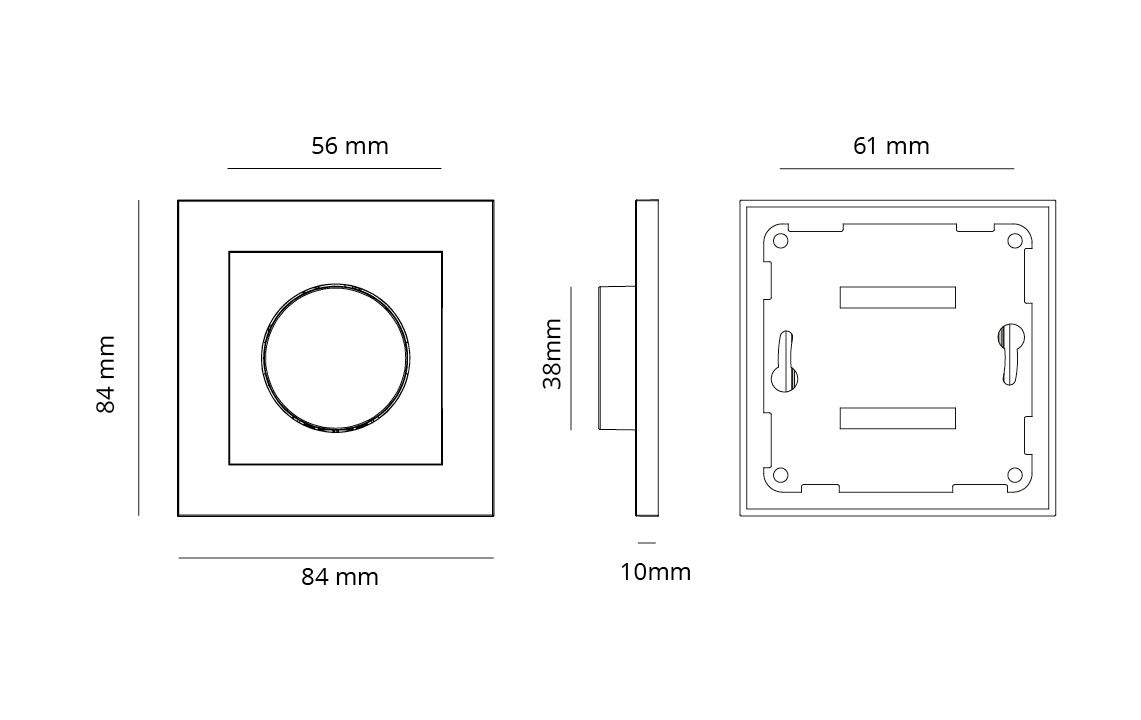Seriendimmer Dreh/Druckkn Smart Wireless AP Lichtwertspeicher