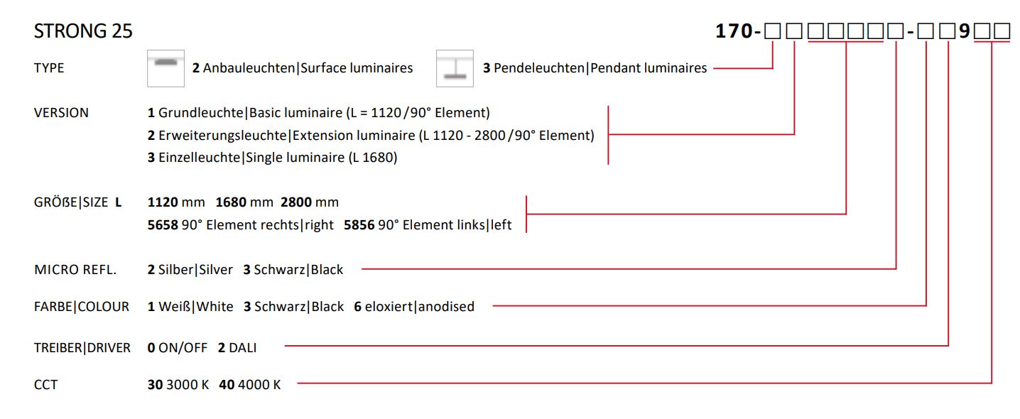 LED-Schienenstrahler 29W STRONG 3000K ws 3481lm Konv Dimmung DALI 1LED Alu IP40