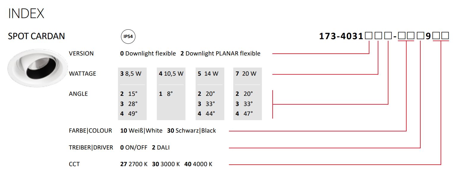 LED-Einbaustrahler 8,5W SPOT Snoot 3000K 655lm Konv 1LED Alu IP54 ws mt Ø/EB87mm
