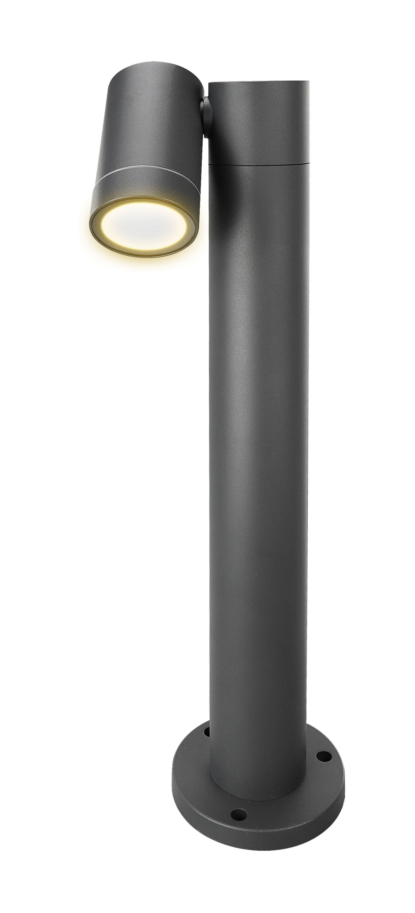 LED-Pollerleuchte 35W IP65 anth Alu 1LED Gl_tr GU10