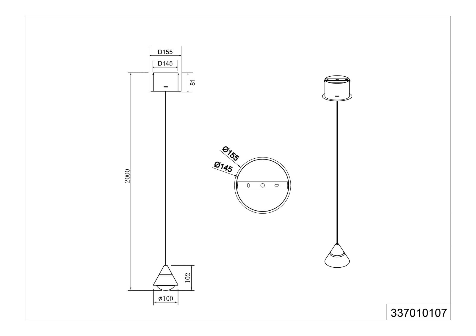 LED-Pendelleuchte 7W 2300-4000K 700lm ni Konv 1LED LED nicht austauschbar sym