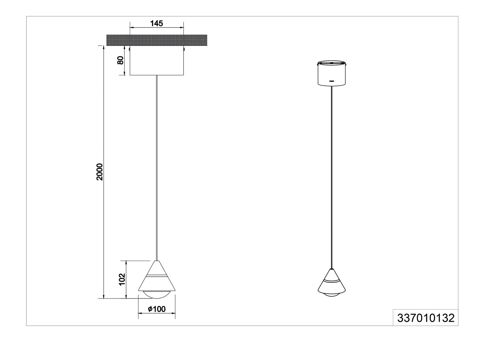 LED-Pendelleuchte 7W 2300-4000K 700lm sw Konv 1LED LED nicht austauschbar sym