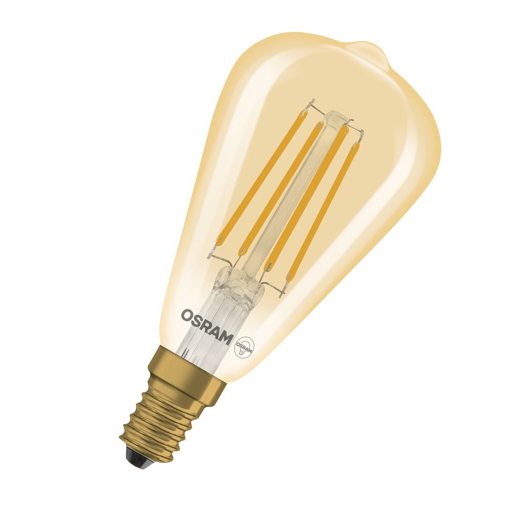 LED-Lampe FM E14 4,8W 2200K go 360lm G Filamentlampe dimmbar 320° AC Ø48x108mm