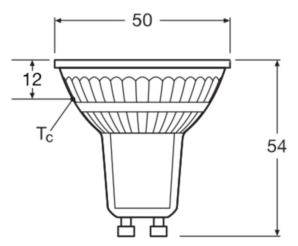 LED-Reflektorlampe GU10 PAR16 3,7W 4000K 350lm E