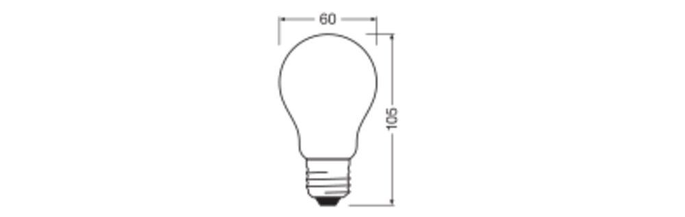 LED-Lampe FM E27 A100 11W 2700K 1521lm D Filamentlampe ws mattiert 300° AC