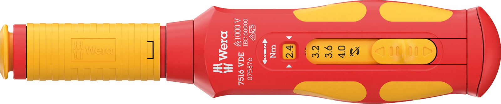 Drehmomentschlüssel VDE 2,4-4Nm 9mm 1000V Schutzisoliert 1000V