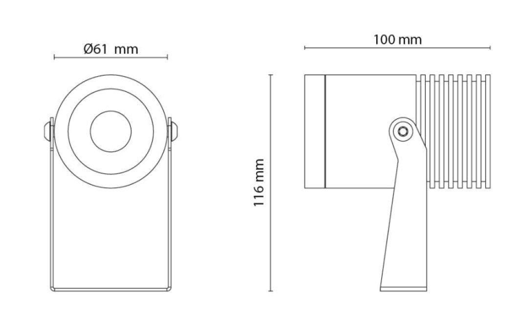 LED-Anbaustrahler 14W HOVDEN 3000K 580lm Konv 1LED RGBW Alu IP67 graphit RF:matt