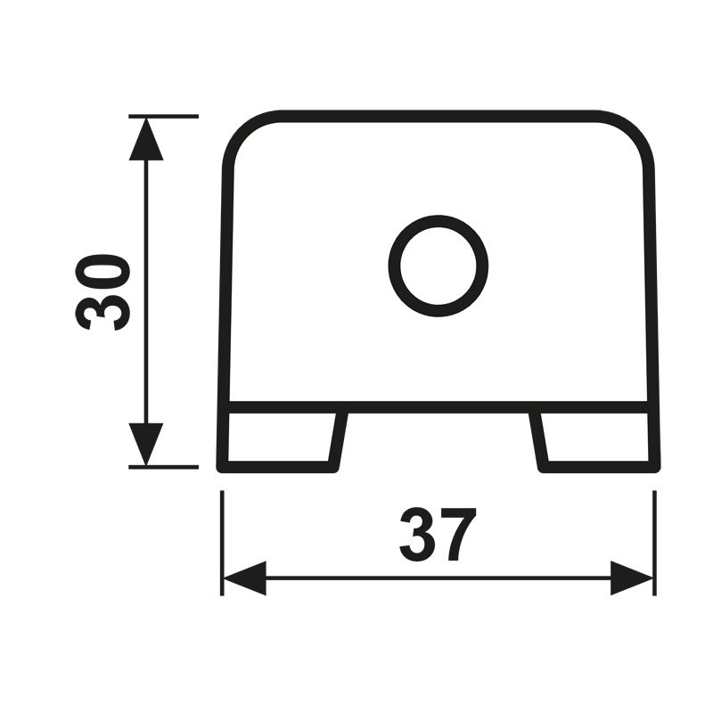 Leitungseinführung gr gr geschl AP/UP RAL7035 LtgsEinf