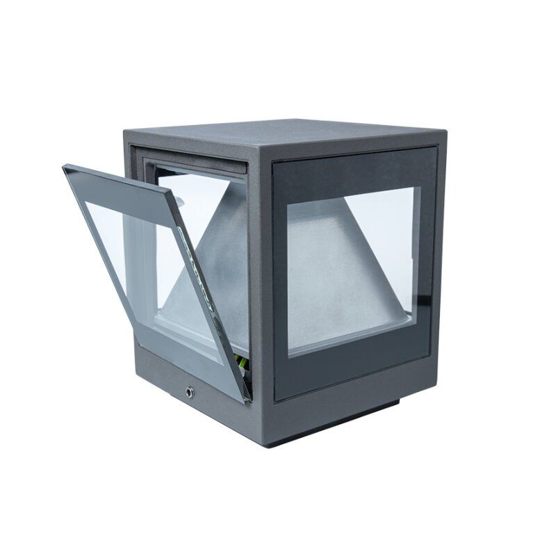 LED-Pollerleuchte 7,5W WAY IP54 3000K 800lm 1LED anth Alu Kst_strukt
