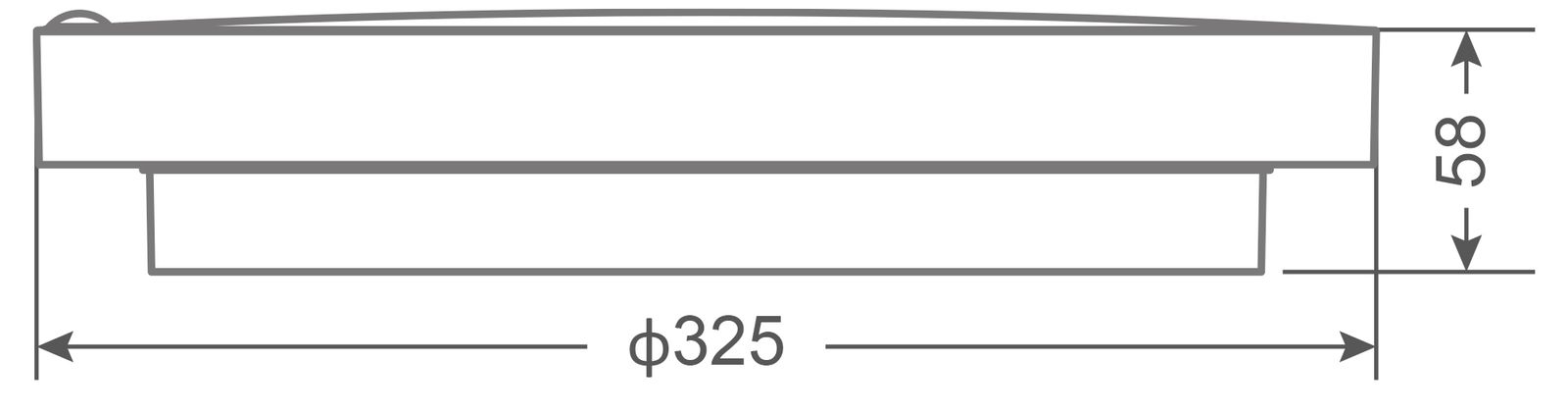 LED-Anbauleuchte MOON 10-22W 3000K ws IP54 BWM Ø325x58mm