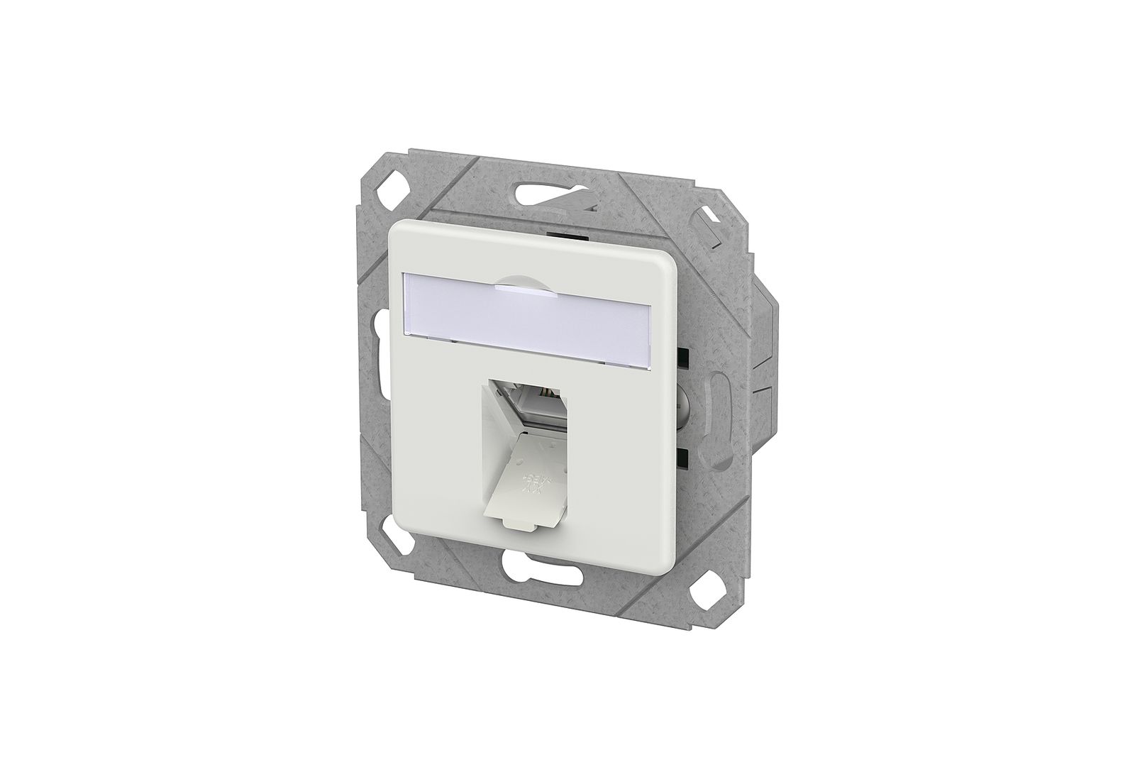Anschlussdose Cat6A 1xRJ45 IDC Kanaleinb Schneidklemme IDC Bodentank/Unterflur