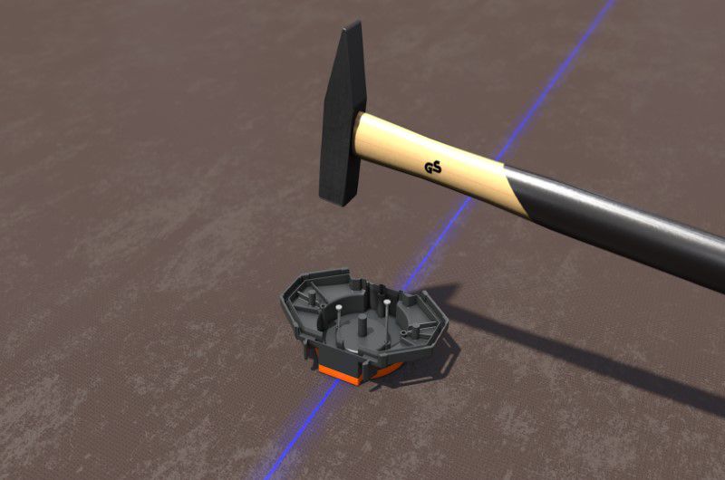 Aufsatzrahmen UP-Dose Betondosen M-Serie sw Geeignet für Einbaudose