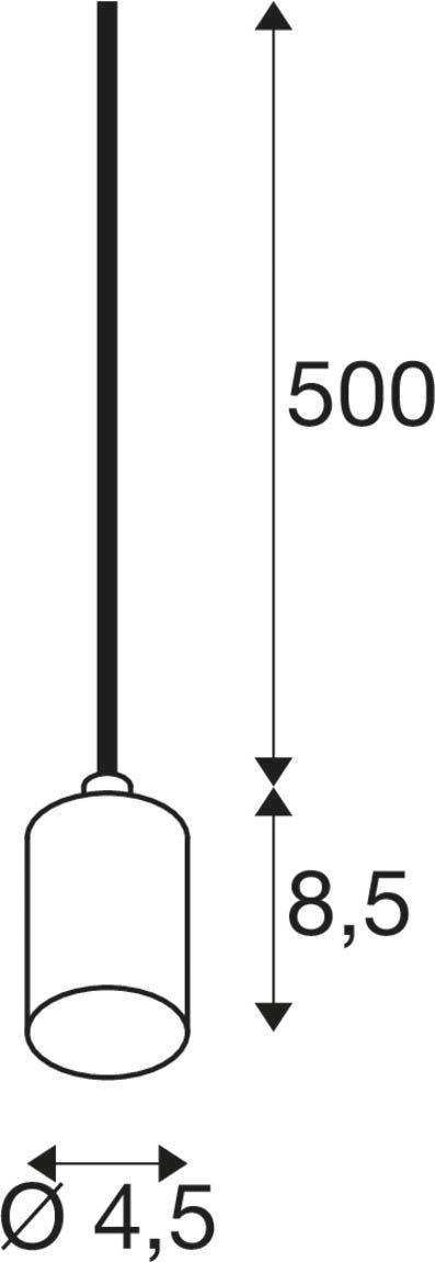 LED-Pendelleuchte 15W FITU go E27 IP20 1LED LED austauschbar Ø45mm