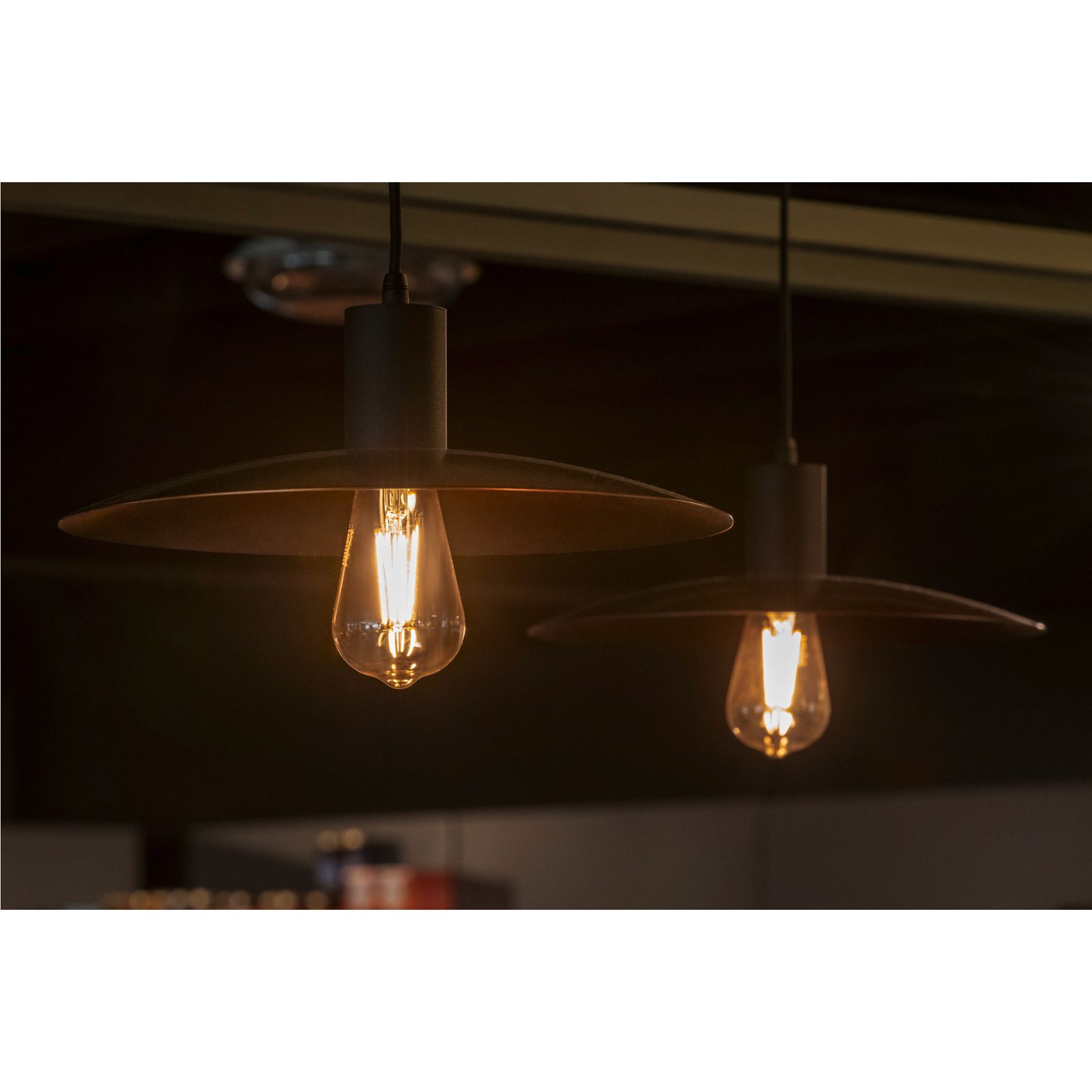 LED-Pendelleuchte 7,5W LALU SET sw E27 IP20 1LED LED austauschbar Ø330mm