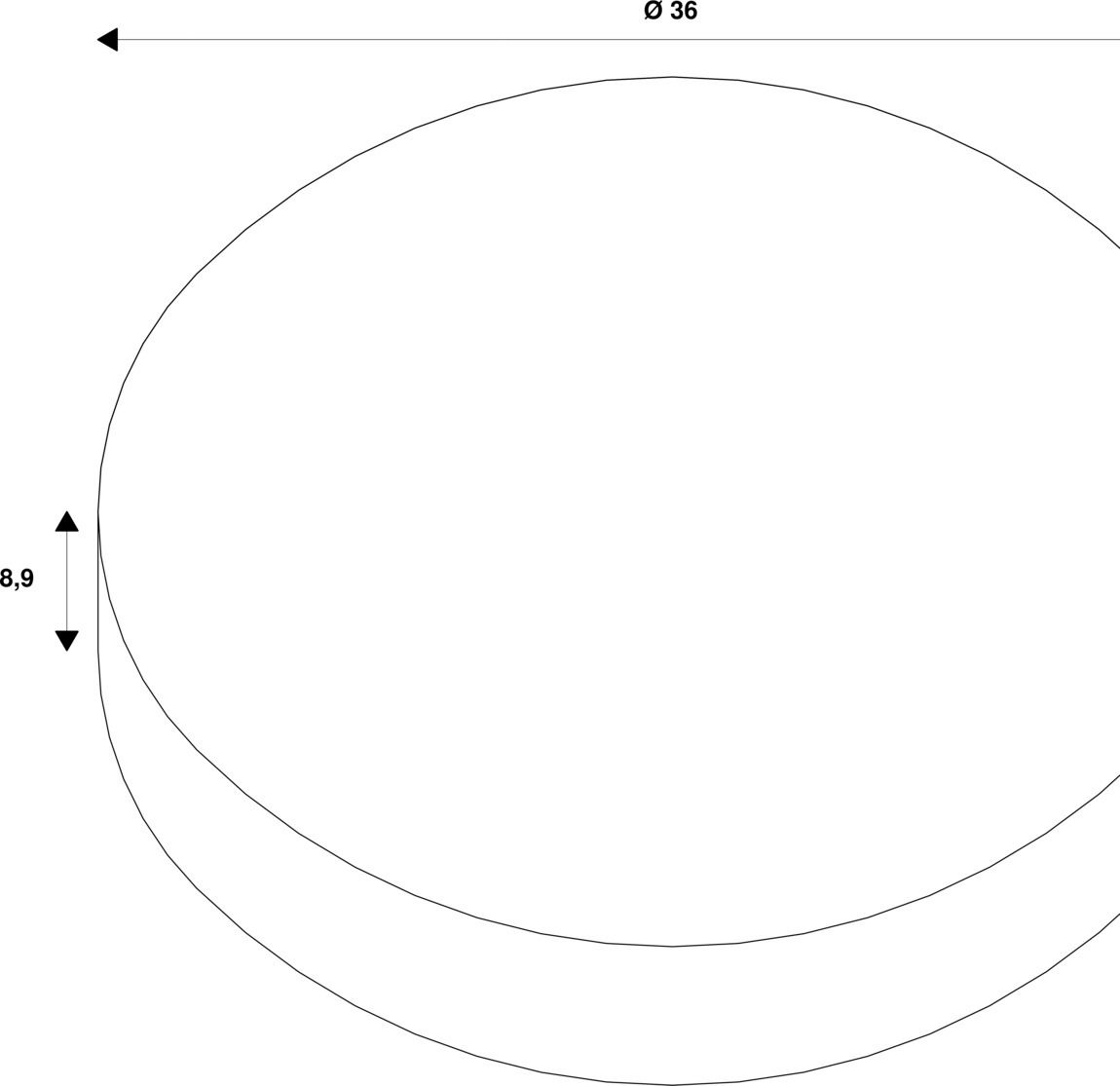 Leuchtenschirm sw LALU rund konisch