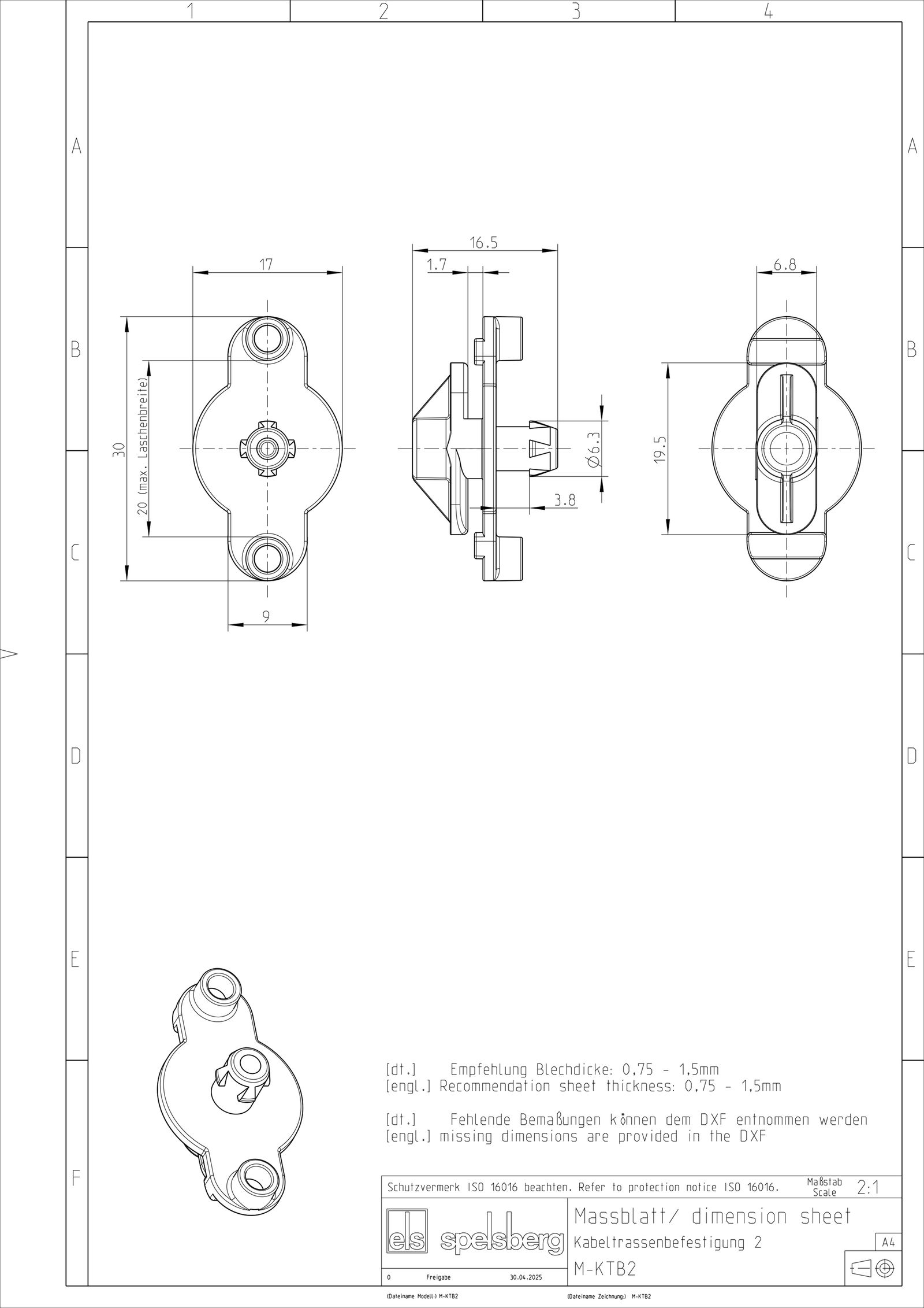 Befestigung Ersatzteil
