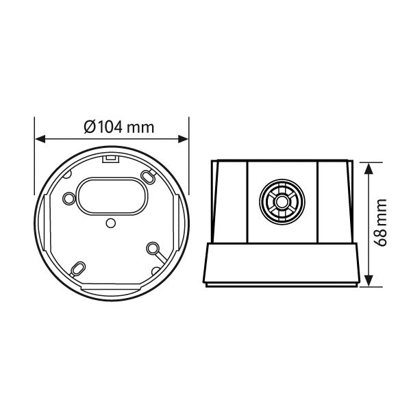 Aufputzgehäuse sw Zubehör
