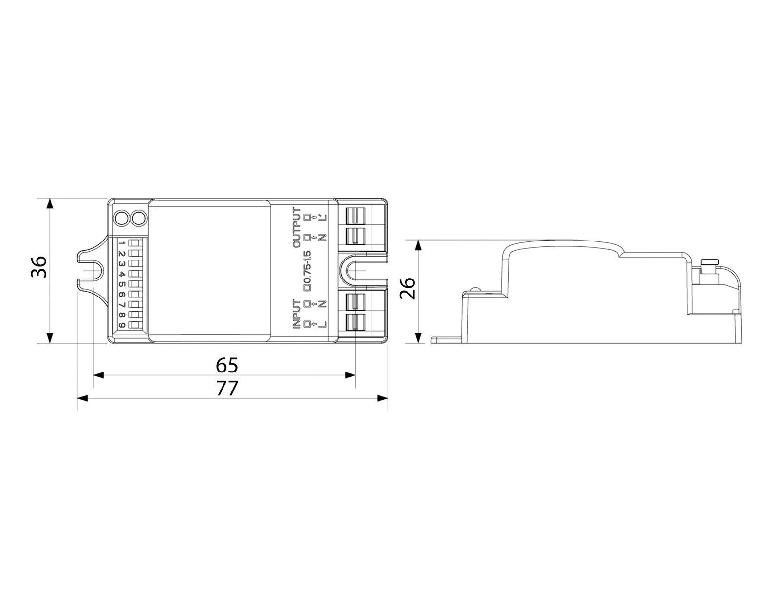 Anwesenheitssensor IP20