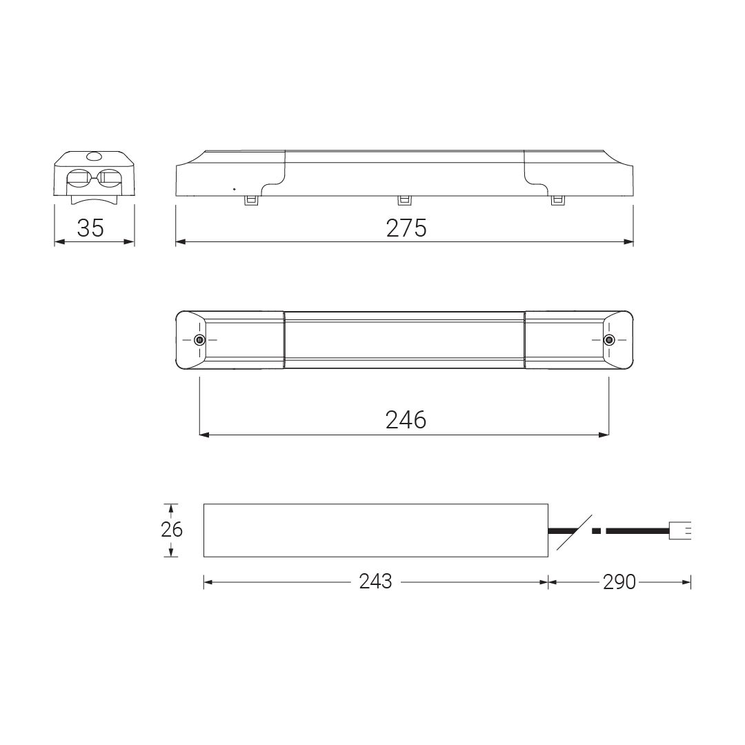 Notlichtbaustein 3h Dauer/Bereitsch LED 6V Kl:I