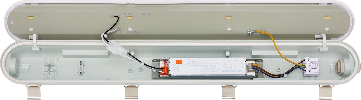 LED-Feuchtraumleuchte 8-16W 3000-6500K 2400lm gr IP65 600x80x68mm