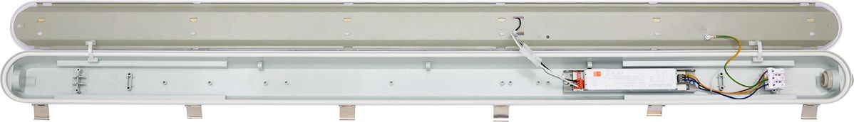 LED-Feuchtraumleuchte 16-32W 3000-6500K 4800lm gr IP65 1200x80x68mm