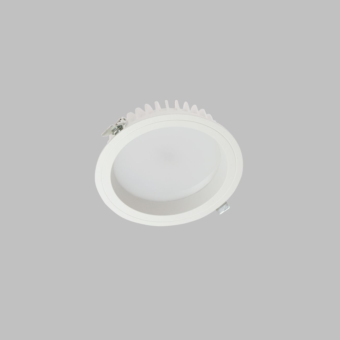LED-Einbaustrahler 6-18W 4000K 2300lm Konv ws mt 1LED Alu IP44 Ø/EB265mm