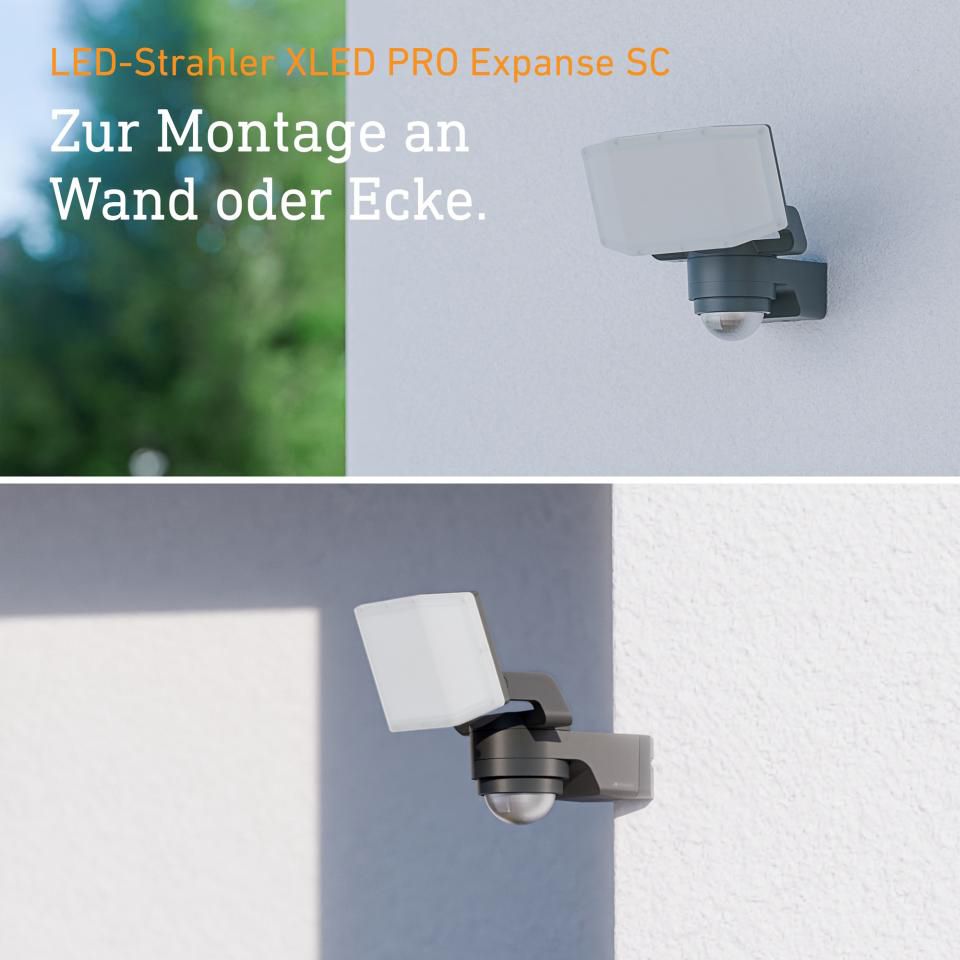 LED-Anbaustrahler 15,1W XLED 3000K 1LED 1642lm Konv Alu IP54 anth mt BWM
