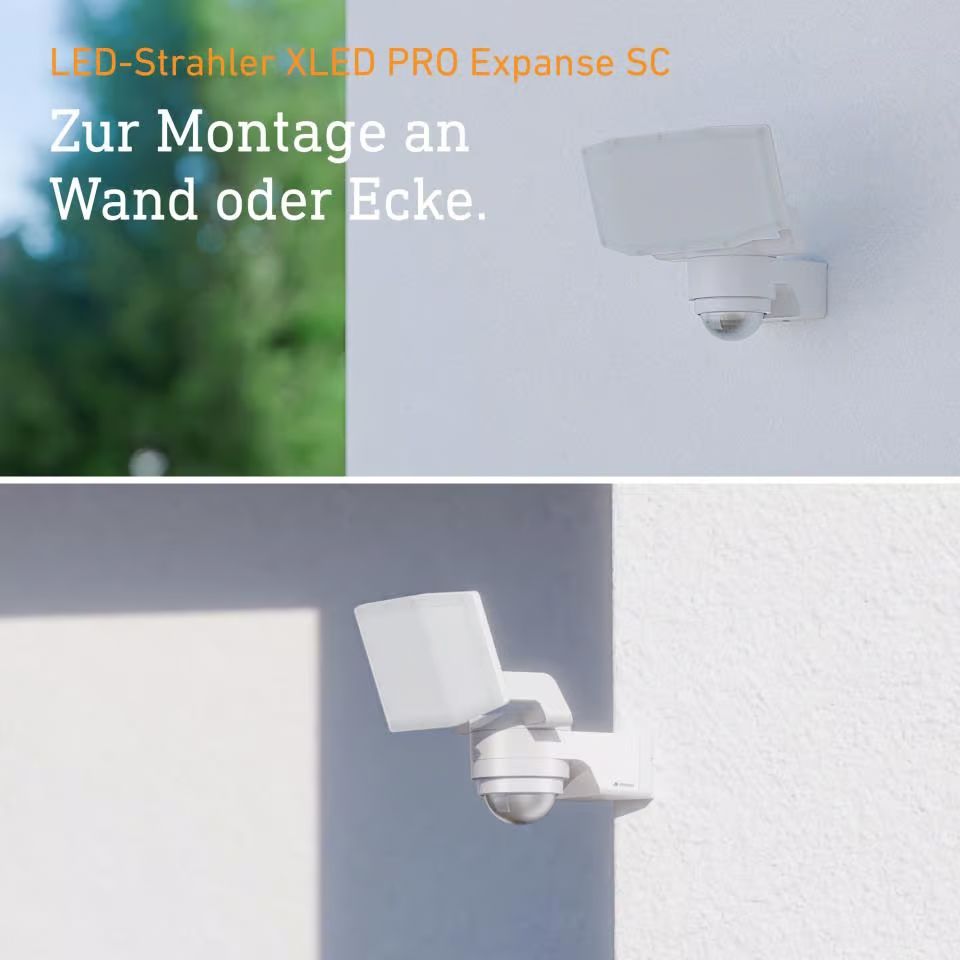 LED-Anbaustrahler 15,1W XLED 3000K 1LED 1642lm Konv Alu IP54 ws mt BWM