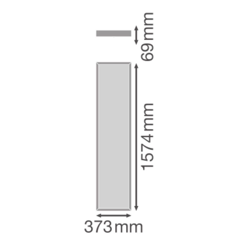 LED-Deckenanbauleuchte 31-48W 3000-4000K 6240lm ws EVG IP20 1574x373x69mm