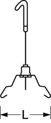 Dekorelement si Edst Ø1,8mm L58mm B30mm H3000mm
