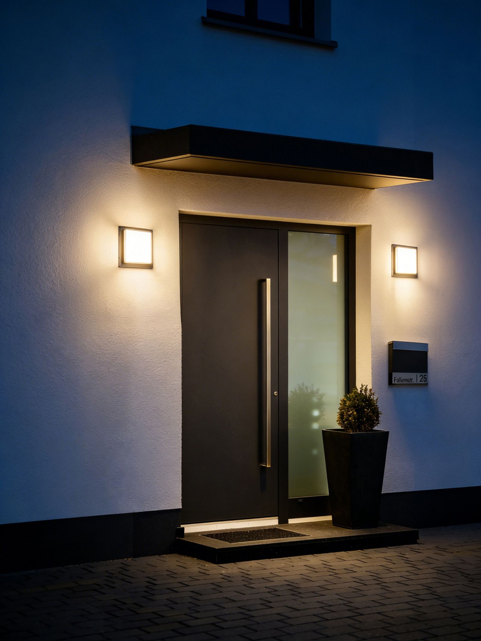 LED-Wandanbauleuchte 12W 3000-5000K anth 1160lm Konv IP54 BWM 250x250x50mm
