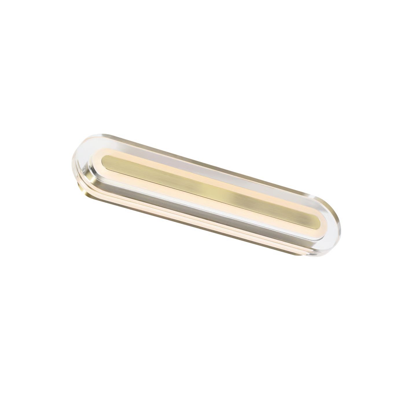 LED-Wandanbauleuchte Cavara 11W 550lm 3000-4000K messing Konv IP44 350x80x50mm